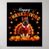 Happy Thanksgiving Duitse herder Cosplay Herfst Tu Poster (Voorkant)