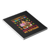 Happy Thanksgiving en het is mijn verjaardag Notitieblok (Schuin)