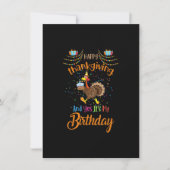 Happy Thanksgiving en ja, het is mijn geboortedag  Kaart (Voorkant)