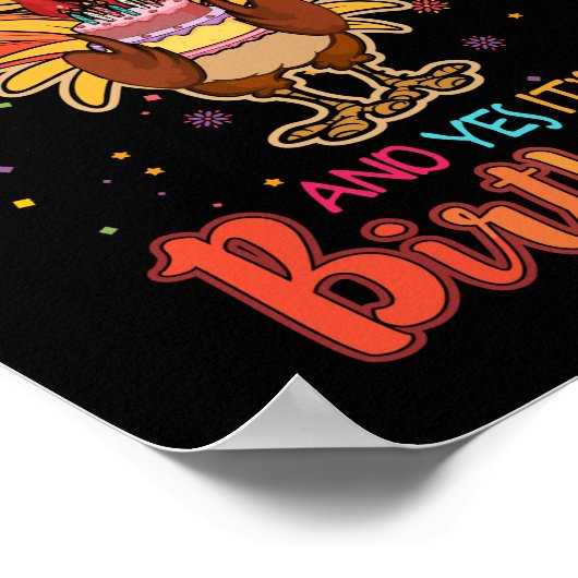 Happy Thanksgiving en ja, het is mijn geboortedag Poster (Hoek)