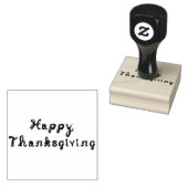 Happy Thanksgiving fabric letterletterlettertekent Rubberstempel (Gestempeld)