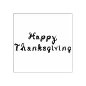 Happy Thanksgiving fabric letterletterlettertekent Rubberstempel (Afrduk)