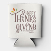 Happy Thanksgiving | Fall Leaves Blikjeskoeler (Voorkant)