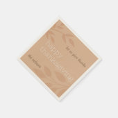 Happy Thanksgiving | Fall Leaves Servet (Hoek)