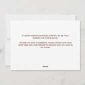 Happy Thanksgiving Fall verlaat aangepaste zaken Feestdagenkaart (Achterkant)