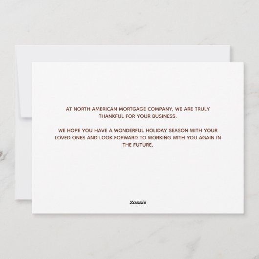 Happy Thanksgiving Fall verlaat aangepaste zaken Feestdagenkaart (Achterkant)