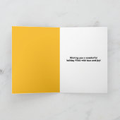 Happy Thanksgiving Fall verlaat Custom Photo Lijst Feestdagen Kaart (Binnen)