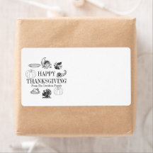 Happy Thanksgiving-familienaam schattige gunst