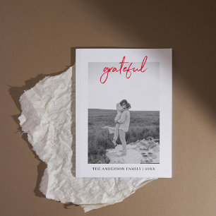 Happy Thanksgiving Family Foto   Grateful