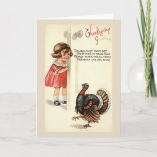 - Happy Thanksgiving Feast Day, Feestdagen Kaart