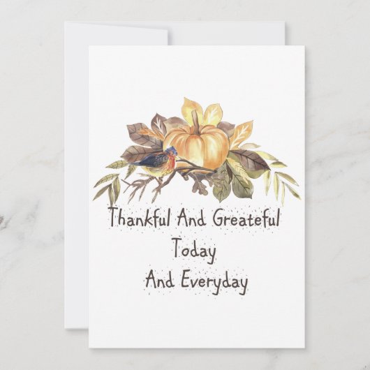 Happy Thanksgiving-feestdag Hartelijk dank Bedankkaart (Voorkant)