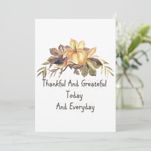  Happy Thanksgiving-feestdag Hartelijk dank Bedankkaart (Staand voorkant)