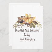 Happy Thanksgiving-feestdag Hartelijk dank Bedankkaart (Voorkant / Achterkant)