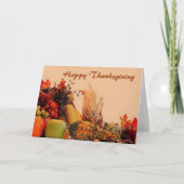 Happy Thanksgiving Feestdagen Kaart (Voorkant)