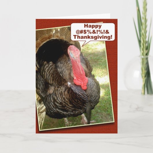 Happy Thanksgiving Feestdagen Kaart (Voorkant)