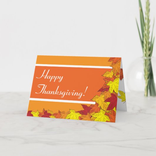 Happy Thanksgiving Feestdagen Kaart (Voorkant)