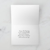 Happy Thanksgiving Feestdagen Kaart (Binnen)