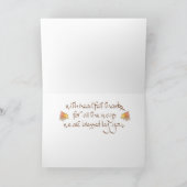 Happy Thanksgiving Feestdagen Kaart (Binnen)