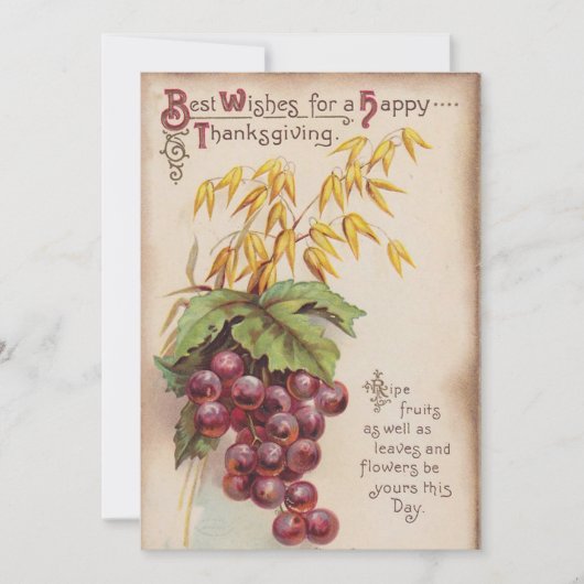  Happy Thanksgiving Feestdagenkaart (Voorkant)