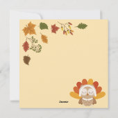 Happy Thanksgiving Feestdagenkaart (Achterkant)