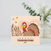 Happy Thanksgiving Feestdagenkaart (Staand voorkant)