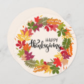 Happy Thanksgiving Feestdagenkaart (Voorkant / Achterkant)