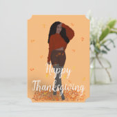 Happy Thanksgiving Feestdagenkaart (Staand voorkant)