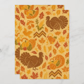 Happy Thanksgiving Feestdagenkaart (Voorkant / Achterkant)