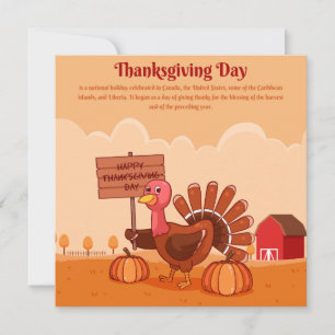 Happy Thanksgiving Feestdagenkaart