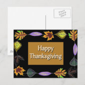 Happy Thanksgiving Feestdagenkaart (Voorkant / Achterkant)