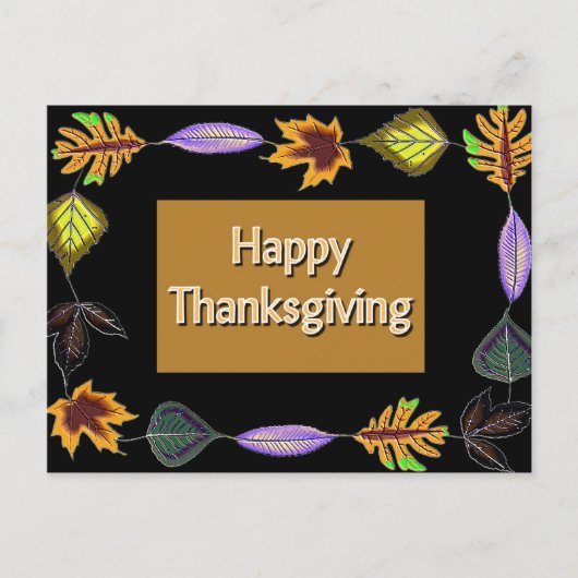 Happy Thanksgiving Feestdagenkaart (Voorkant)
