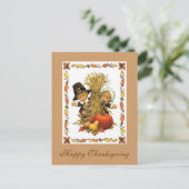 Happy Thanksgiving Feestdagenkaart (Staand voorkant)