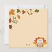 Happy Thanksgiving Feestdagenkaart (Achterkant)