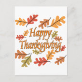 Happy Thanksgiving Feestdagenkaart (Voorkant)