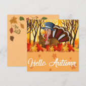 Happy Thanksgiving Feestdagenkaart (Voorkant / Achterkant)