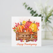 Happy Thanksgiving Feestdagenkaart (Staand voorkant)