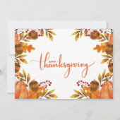 Happy Thanksgiving Feestdagenkaart (Voorkant)