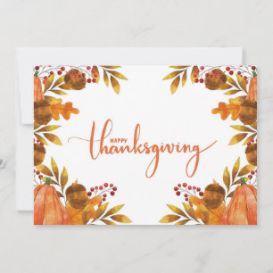 Happy Thanksgiving Feestdagenkaart