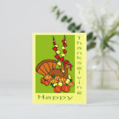 Happy Thanksgiving Feestdagenkaart (Staand voorkant)