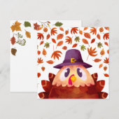 Happy Thanksgiving Feestdagenkaart (Voorkant / Achterkant)