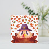 Happy Thanksgiving Feestdagenkaart (Staand voorkant)