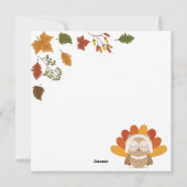Happy Thanksgiving Feestdagenkaart (Achterkant)