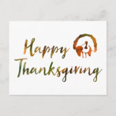 Happy Thanksgiving Feestdagenkaart (Voorkant)