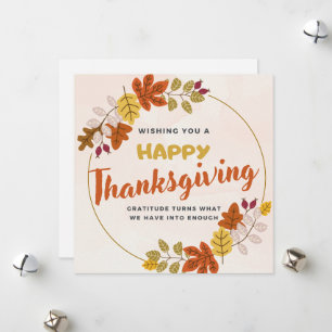 Happy Thanksgiving Feestdagenkaart