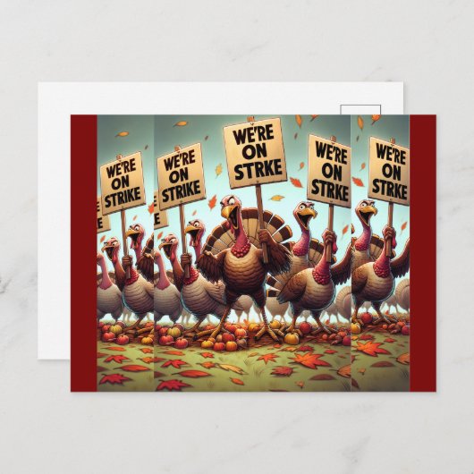 Happy Thanksgiving Feestdagenkaart (Voorkant / Achterkant)