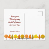 Happy Thanksgiving Feestdagenkaart (Achterkant)