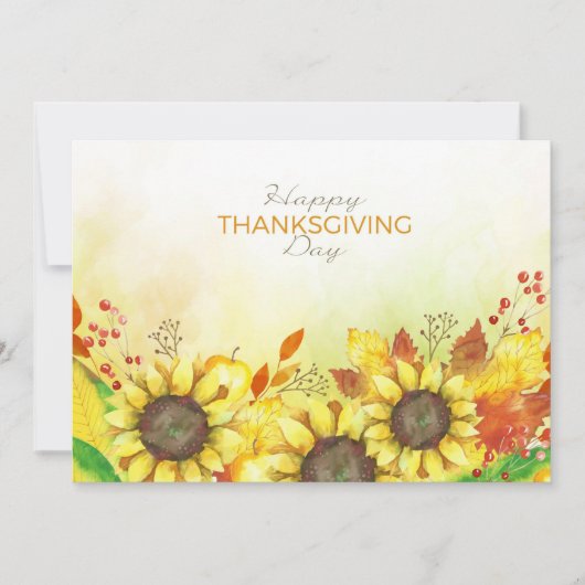 Happy Thanksgiving Feestdagenkaart (Voorkant)