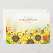 Happy Thanksgiving Feestdagenkaart (Voorkant / Achterkant)