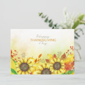 Happy Thanksgiving Feestdagenkaart (Staand voorkant)