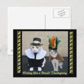 Happy Thanksgiving Feestdagenkaart (Voorkant / Achterkant)